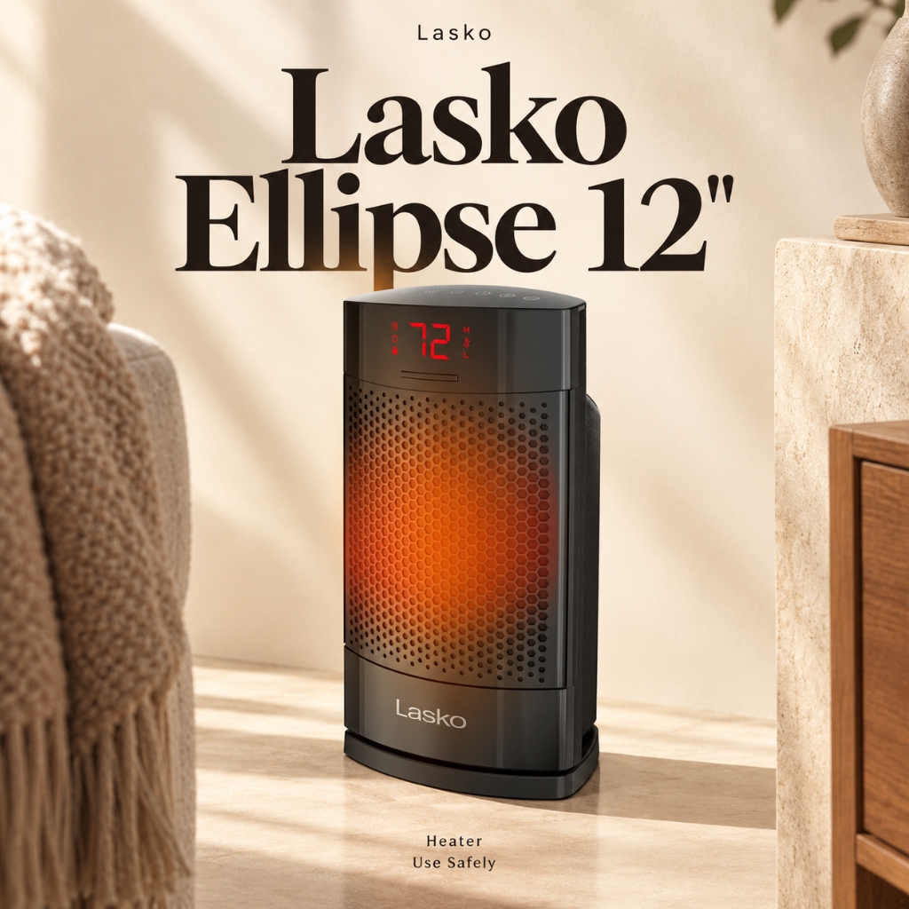 Lasko Ellipse 12-Inch Ceramic Space Heater Model CD12950